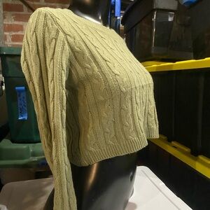 Love University Crop Sweater S